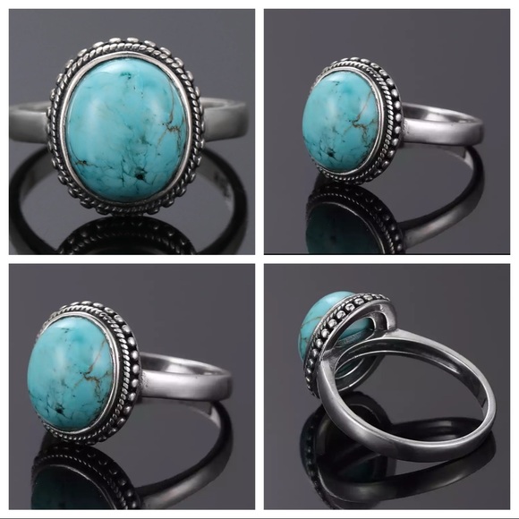 Jewelry - Handmade Southwestern Silver Turquoise Ring